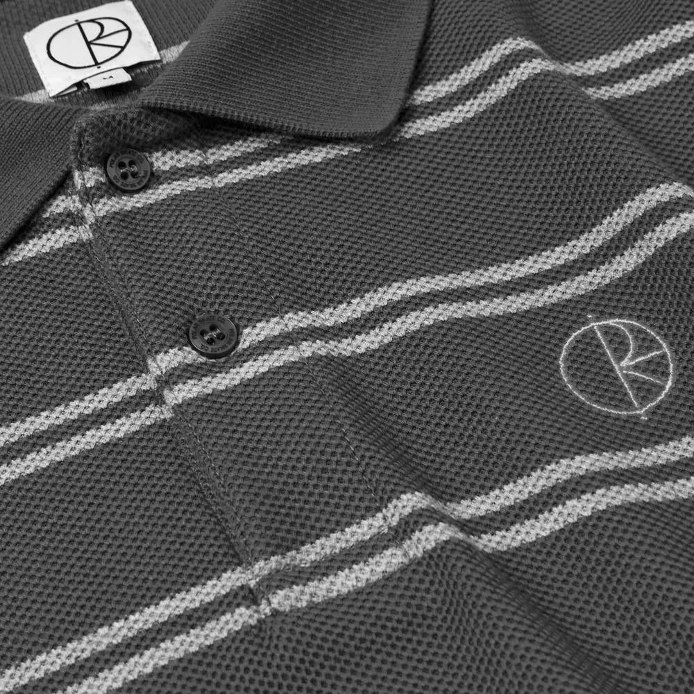 Polar Stripe Polo Longsleeve Graphite