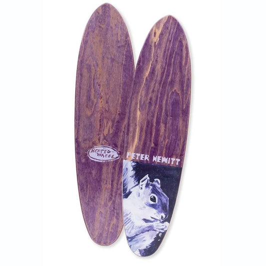 The Heated Wheel Polarizer Peter Hewitt Nut Cracker Skateboard Deck Purple 6"