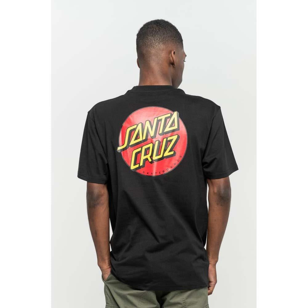 Santa Cruz Classic Dot Chest T-Shirt Black