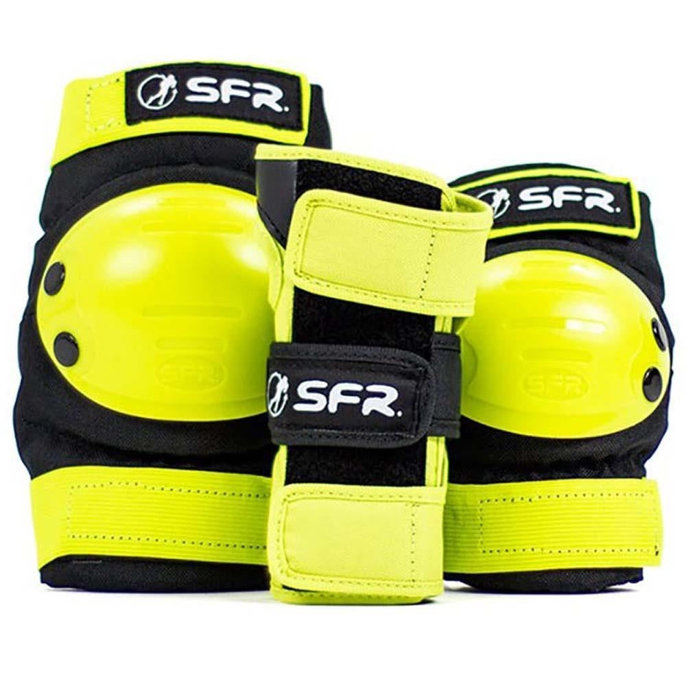 SFR Youth Ramp Triple Pad Set Black Lime