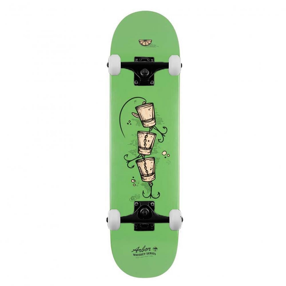 Arbor Complete Skateboard Whiskey 8.0 Upcycle Green 8"