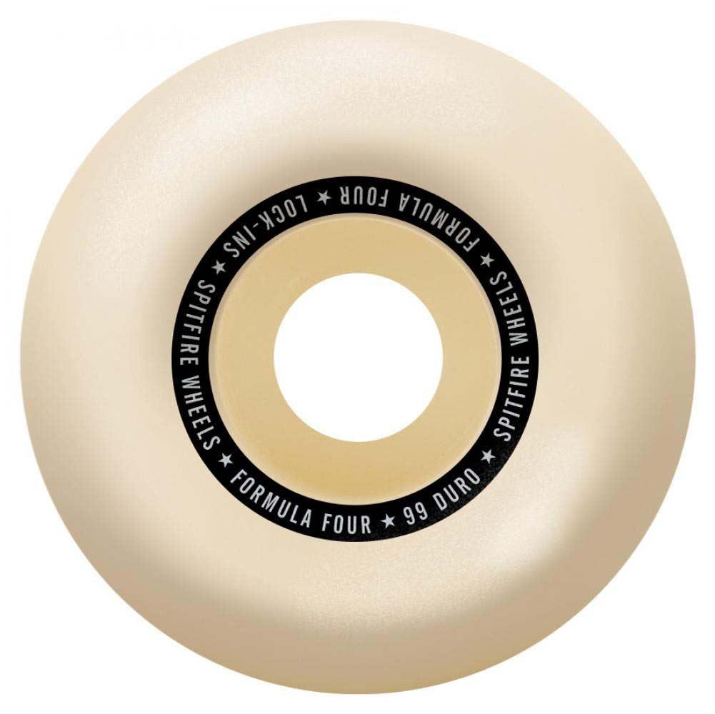 Spitfire Formula Four Lock Ins Skateboard Wheels 99DU Natural 55MM