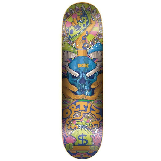 DGK Ghetto Psych Skateboard Deck Ortiz Multi 8.1"