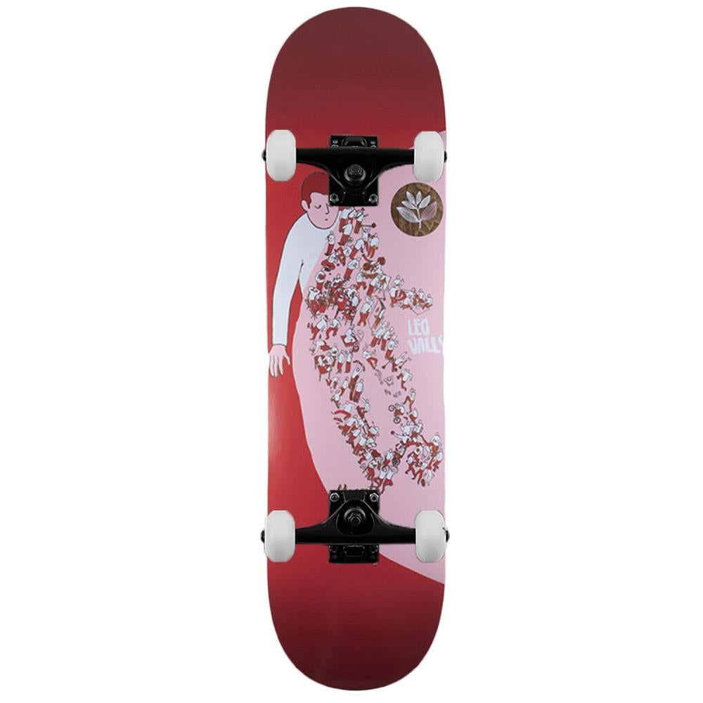 Magenta Leo Valls Extravision Complete Skateboard Red 8.25"