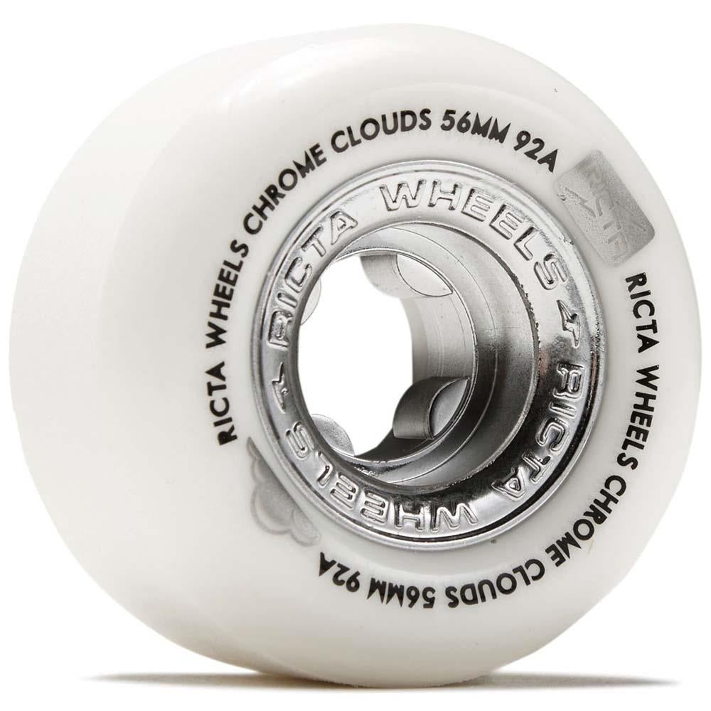 Ricta Chrome Clouds Black Skateboard Wheels 92a Black 56mm