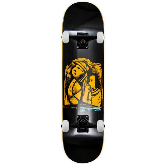 The Heated Wheel Frontier Complete Skateboard Black 8"
