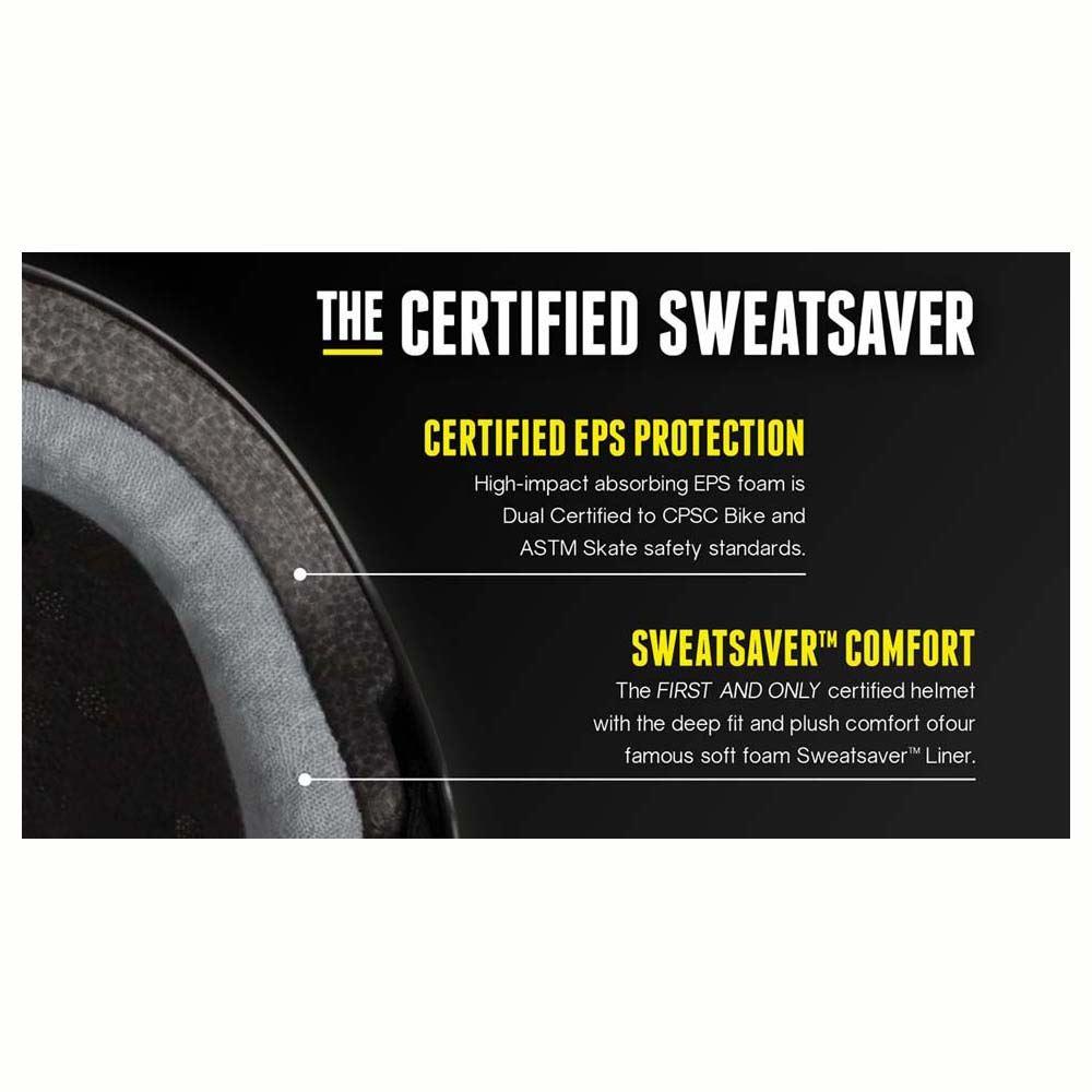 Triple 8 Sweatsaver Helmet Cert Rubber Black