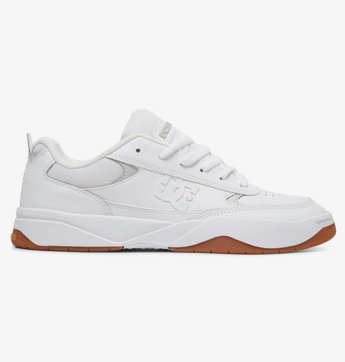 DC Shoe Co Penza White White Gum Skate Shoes