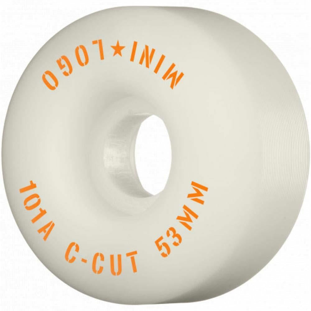Mini Logo Wheels C-Cut 2 Skateboard Wheels 101a White 53mm