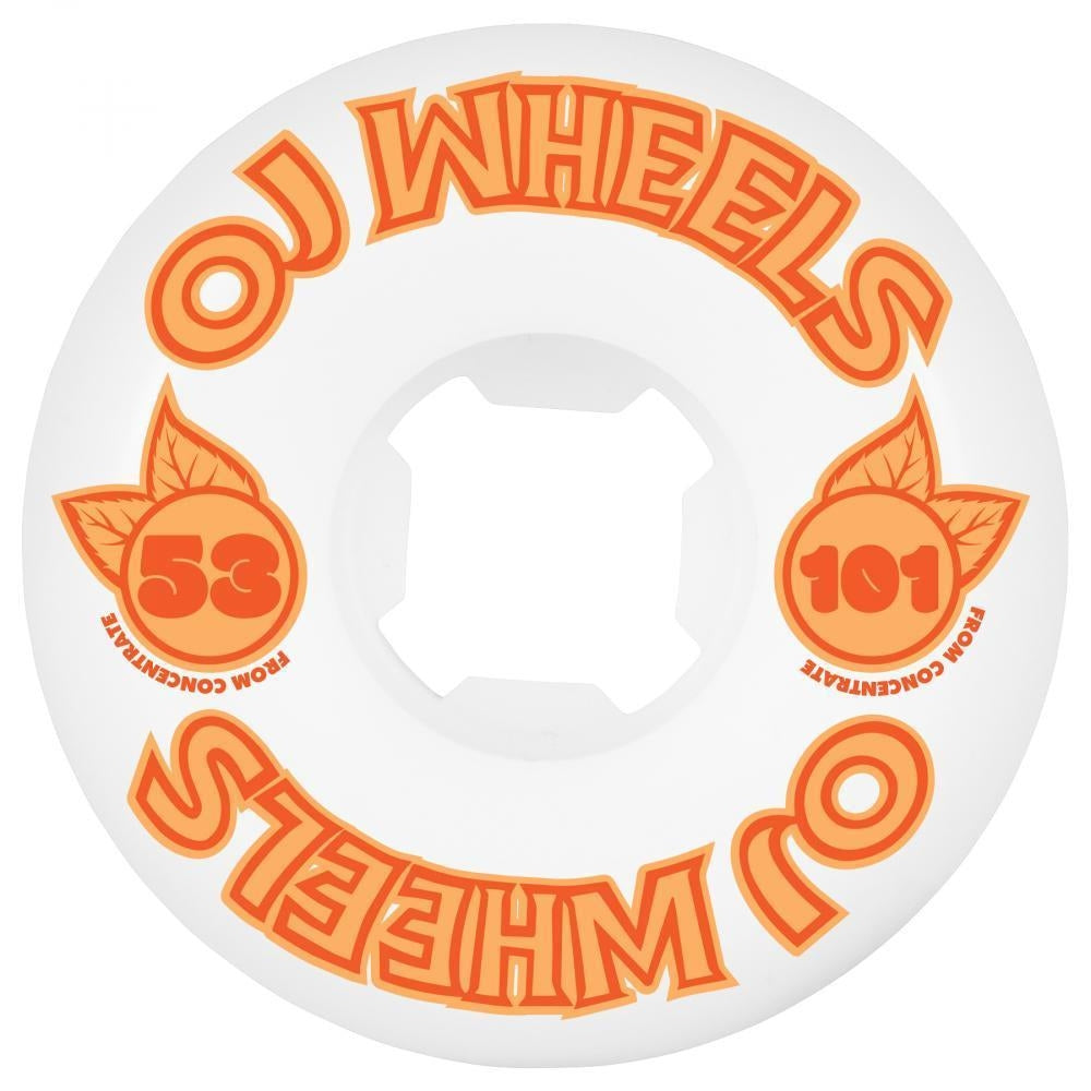 OJ Wheels From Concentrate Hardline Skateboard Wheels 101a Orange 53mm