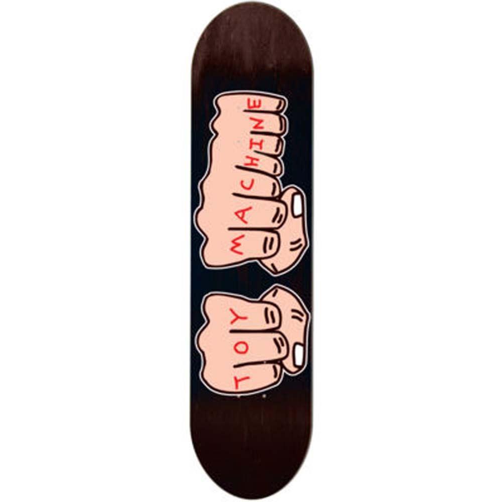 Toy Machine Skateboards Woodgrain Fists Skateboard Deck 7.75"
