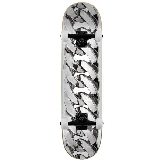 Plan B Chain Complete Skateboard Silver 8"