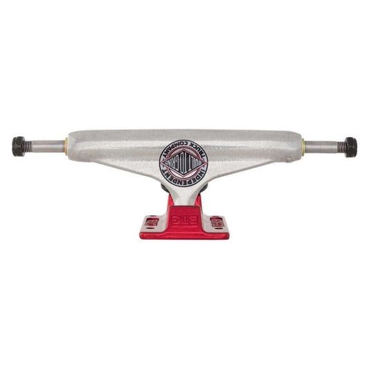 Indy Stage 11 Skateboard Trucks Hollow Forged BTG Standard Silver/Ano Red 144mm
