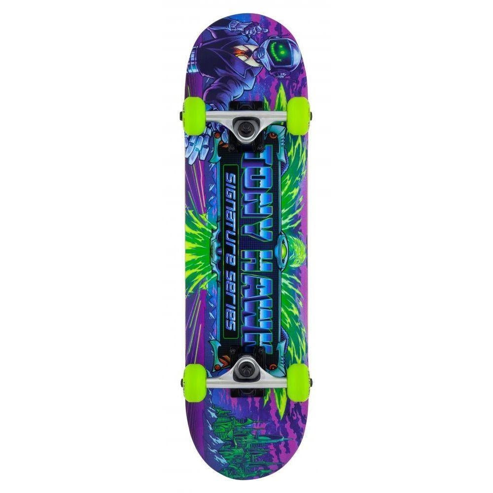 Tony Hawk SS 360 Factory Complete Skateboard Cyber Mini Multi Colour 7.38 Inch Wide