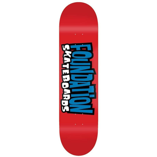 Foundation From the 90's Skateboard Deck Red 8"