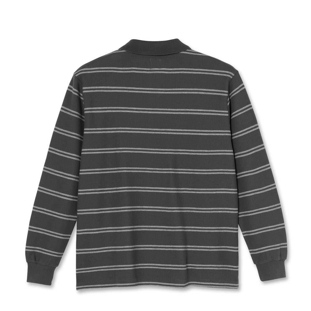 Polar Stripe Polo Longsleeve Graphite