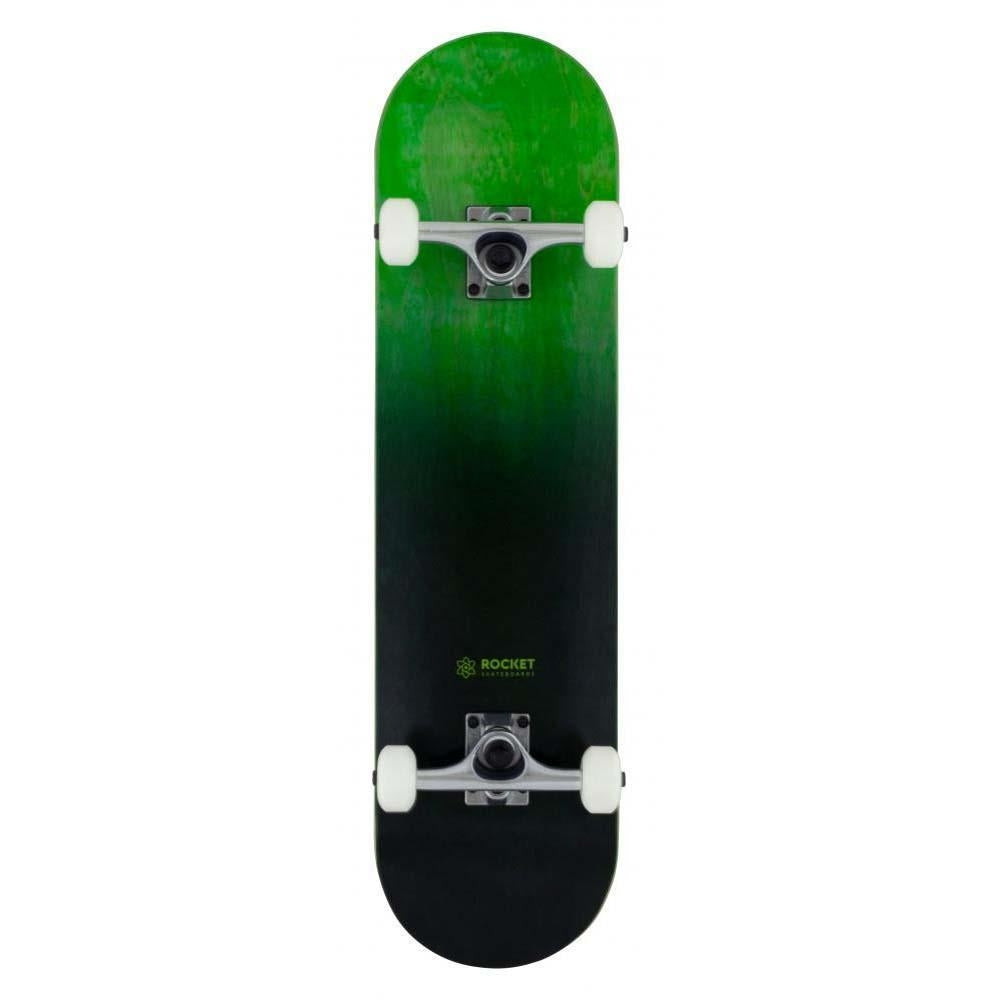 Rocket Complete Skateboard Double Dipped Black Green 8