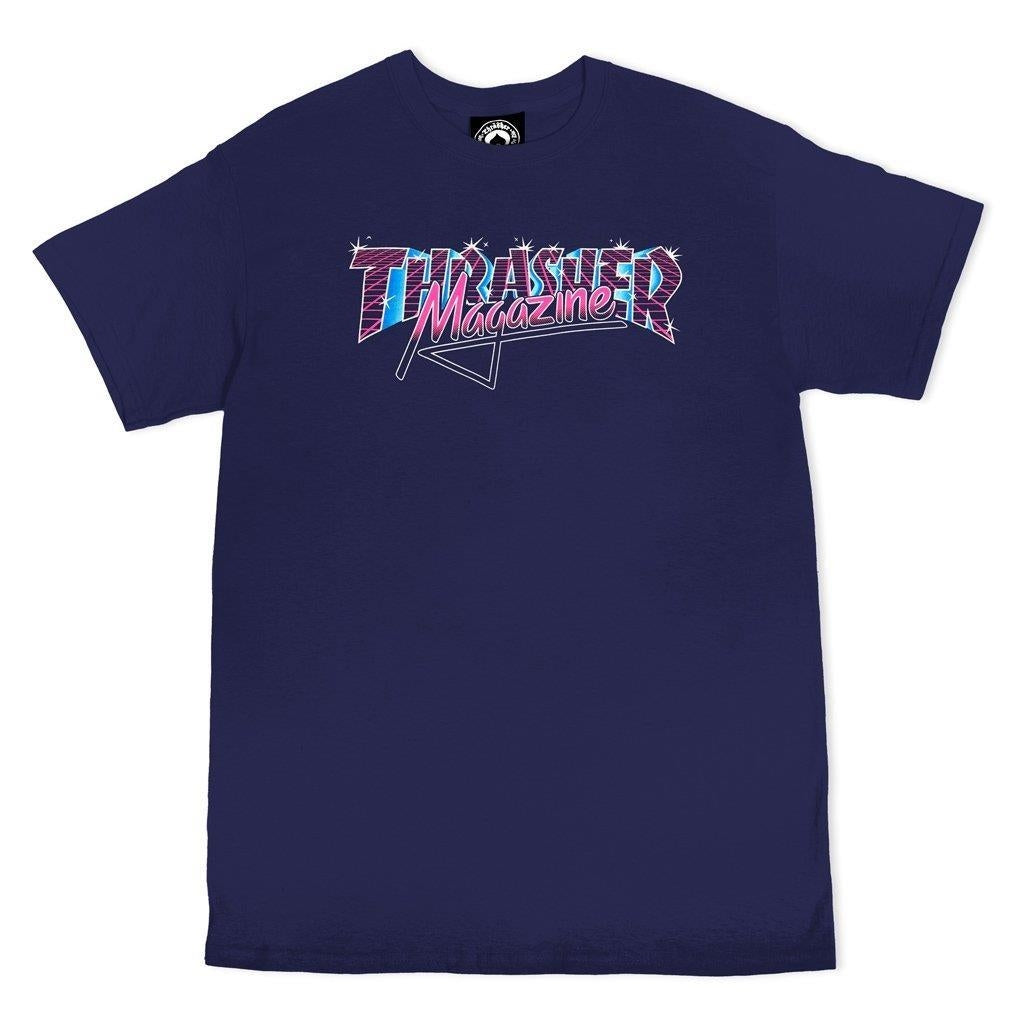 Thrasher Purple Thrasher T Shirt Blue Flames Flame Shirt Thrasher