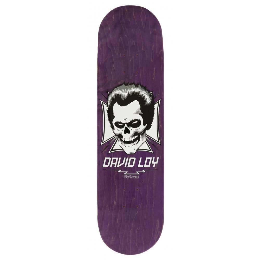 Birdhouse Pro Loy Skull Skateboard Deck Purple 8.38"