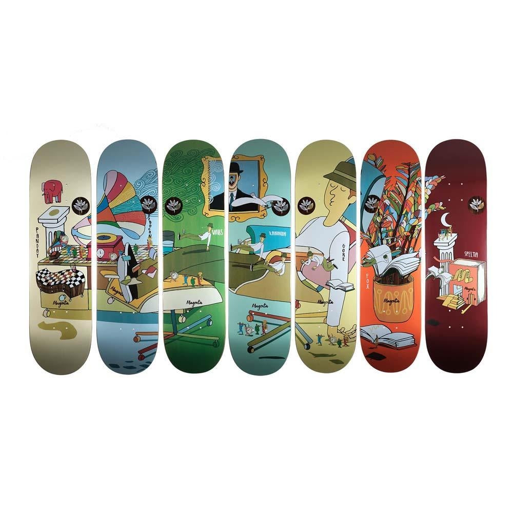Magenta Jimmy Lannon Lucid Dream Skateboard Deck Multi 8"
