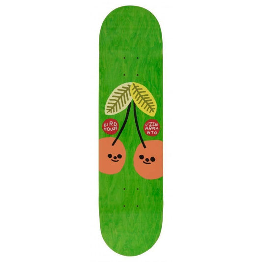Birdhouse Lizzie Cherry Picked Skateboard Deck Green 8"