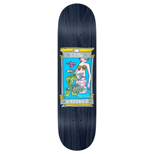 Krooked Pro Skateboard Deck Sebo Maritime Assorted Woodstains 8.38"