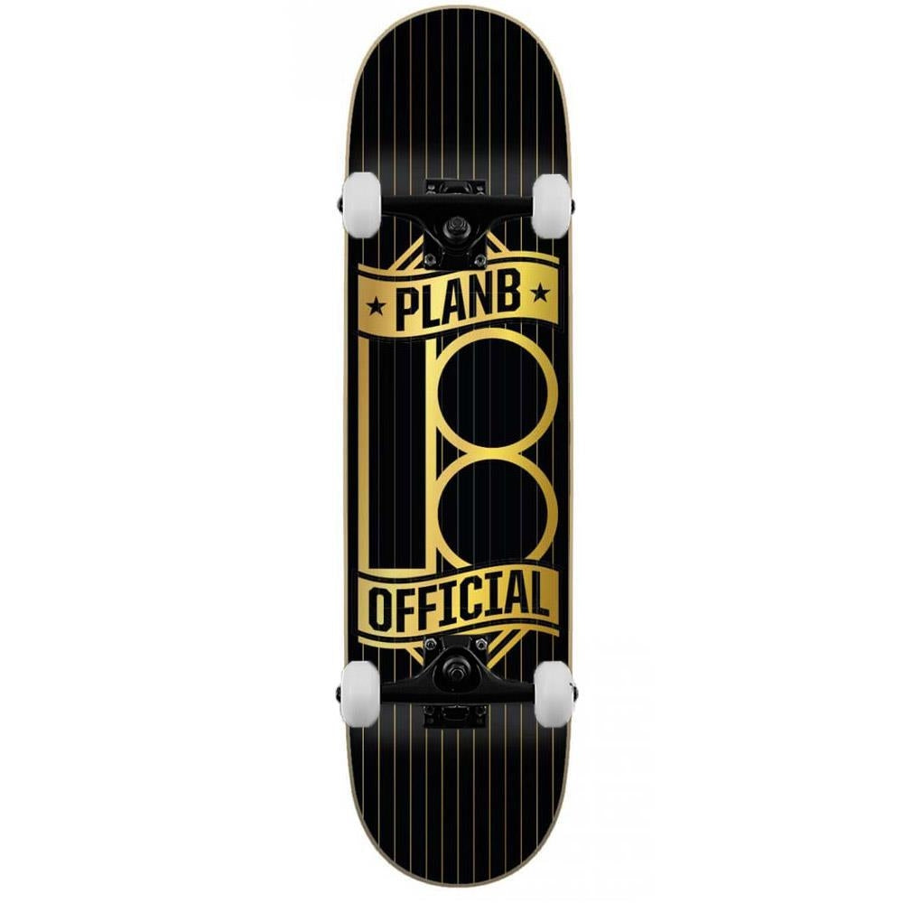 Plan B Banner Gold Complete Skateboard Multi 8.25"