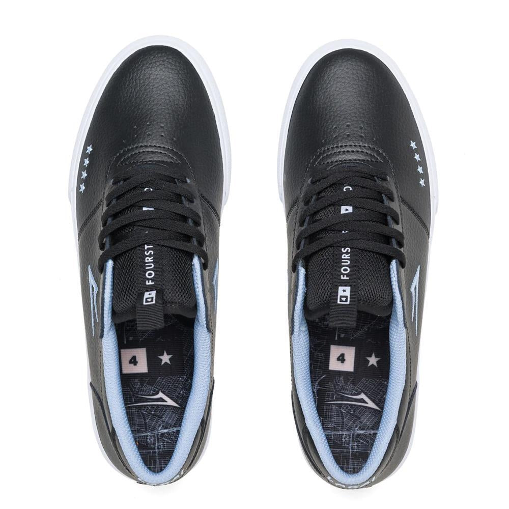 Lakai Manchester Black Pebble Leather Skate Shoes