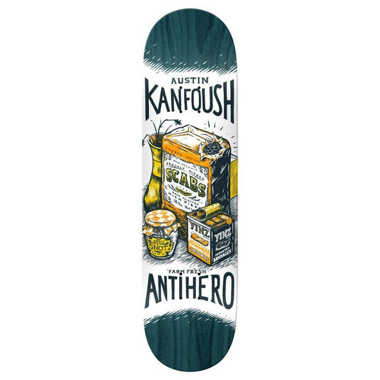 Anti Hero Pro Skateboard Deck Kanfoush Farm Fresh Assorted 8.38"