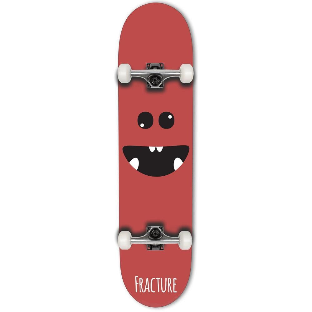 Fracture Lil Monsters Factory Complete Skateboard Red 7.25"