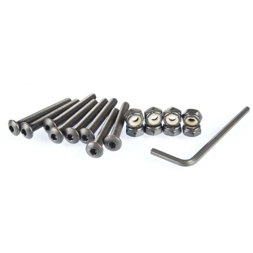 D Street Domehead Skateboard Bolts Allen Key Black 1 1/2"