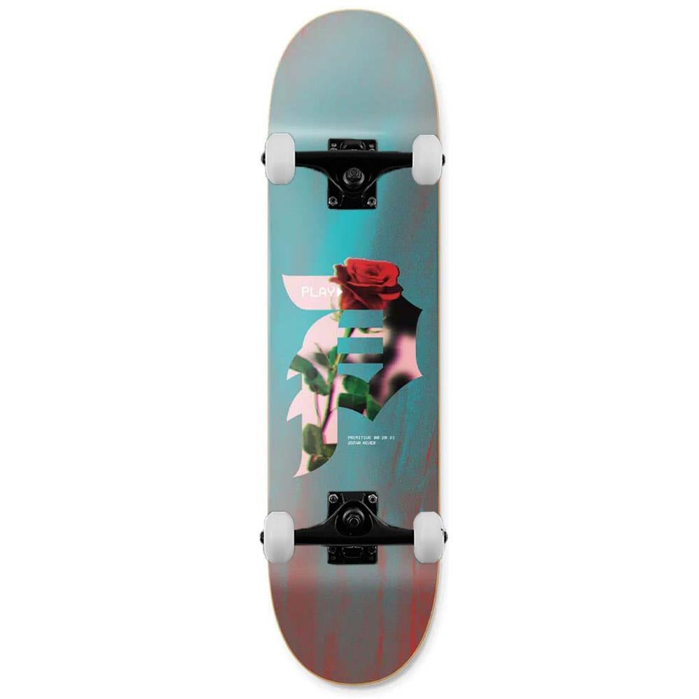 Primitive Long Play Complete Skateboard Teal 8.25"