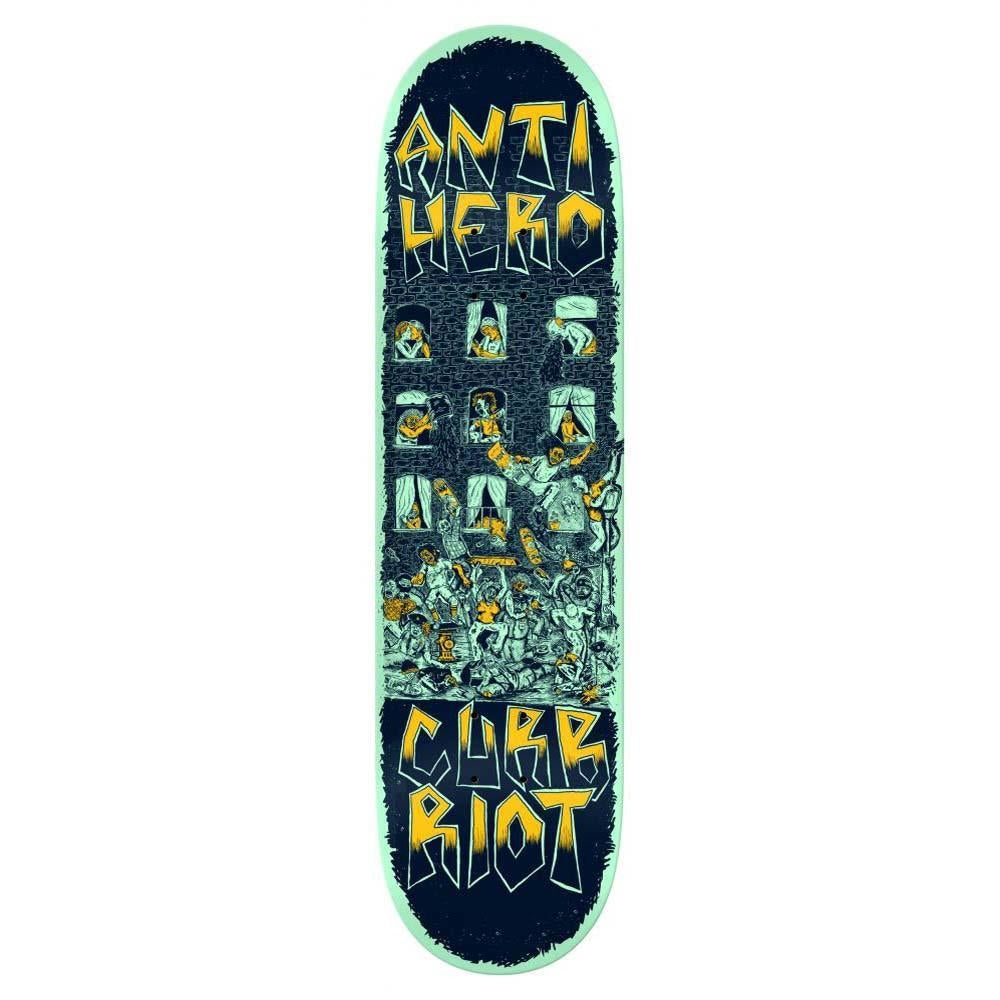 Anti Hero Curb Riot III Skateboard Deck Multi Colour 8.25"