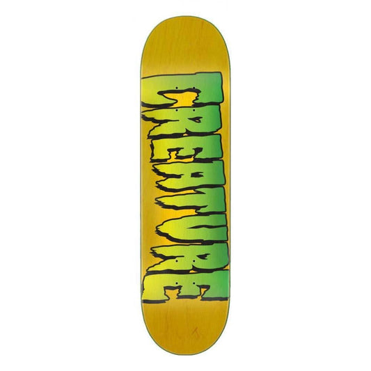 Creature Logo Stump 1 Skateboard Deck Yellow 8"