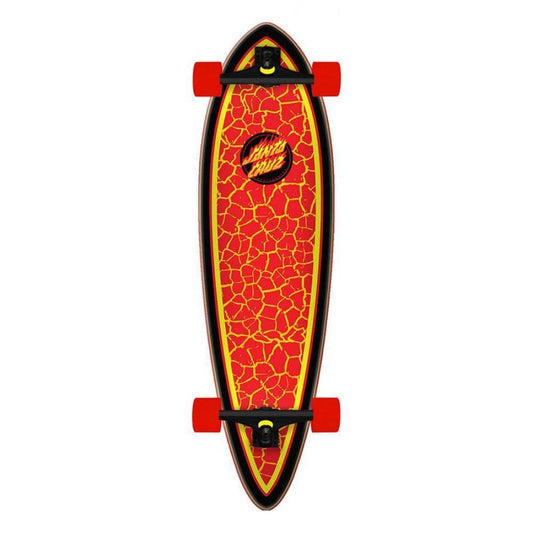 Santa Cruzer Flame Dot Factory Complete Skateboard Pintail 33"