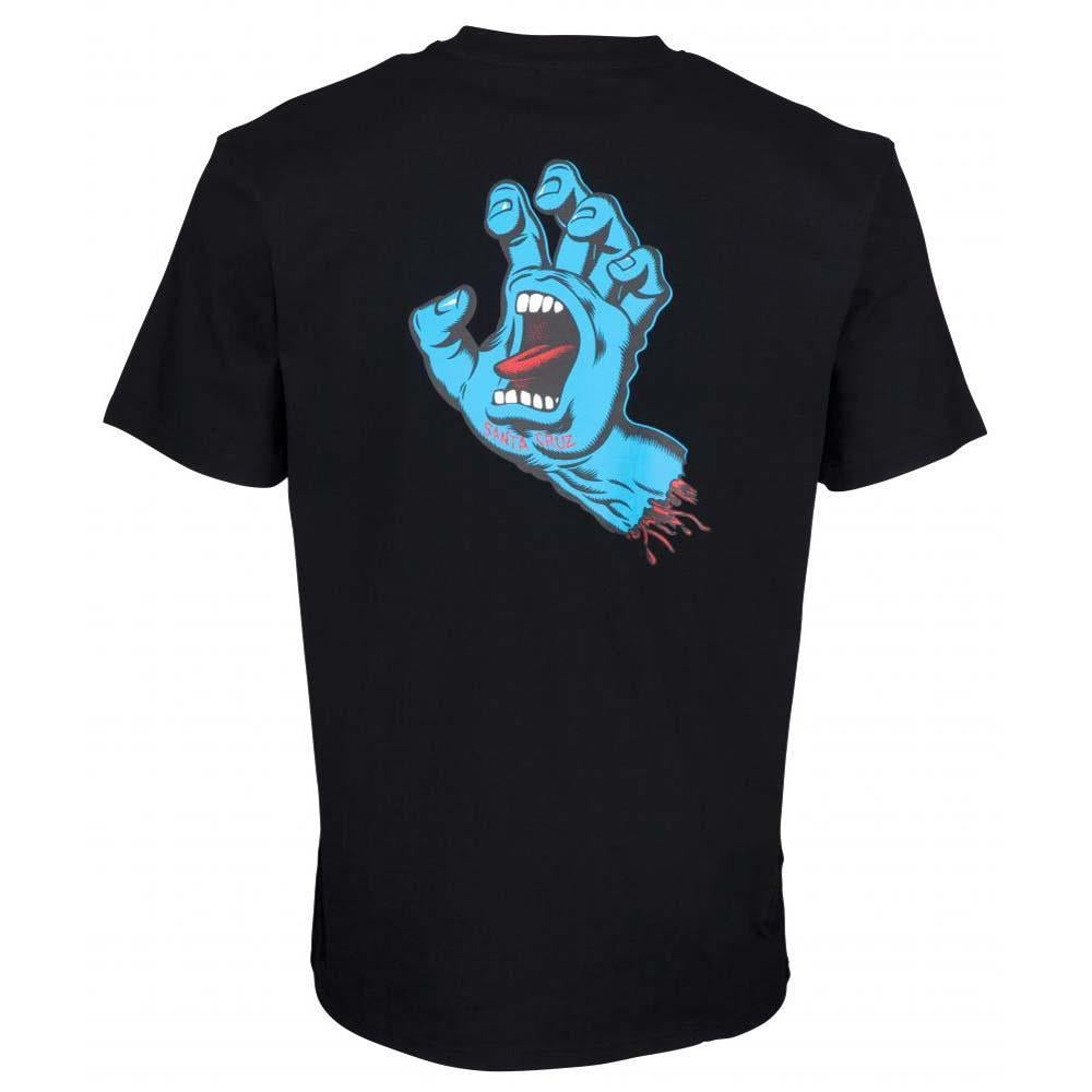 Santa Cruz Screaming Hand Chest T-Shirt Black