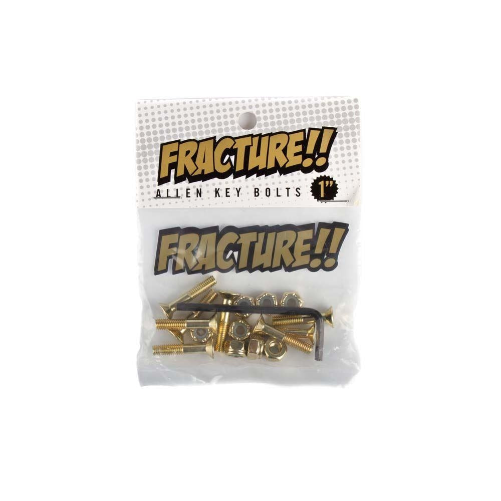 Fracture Skateboards Allen Key Skateboard Bolts Gold 1"