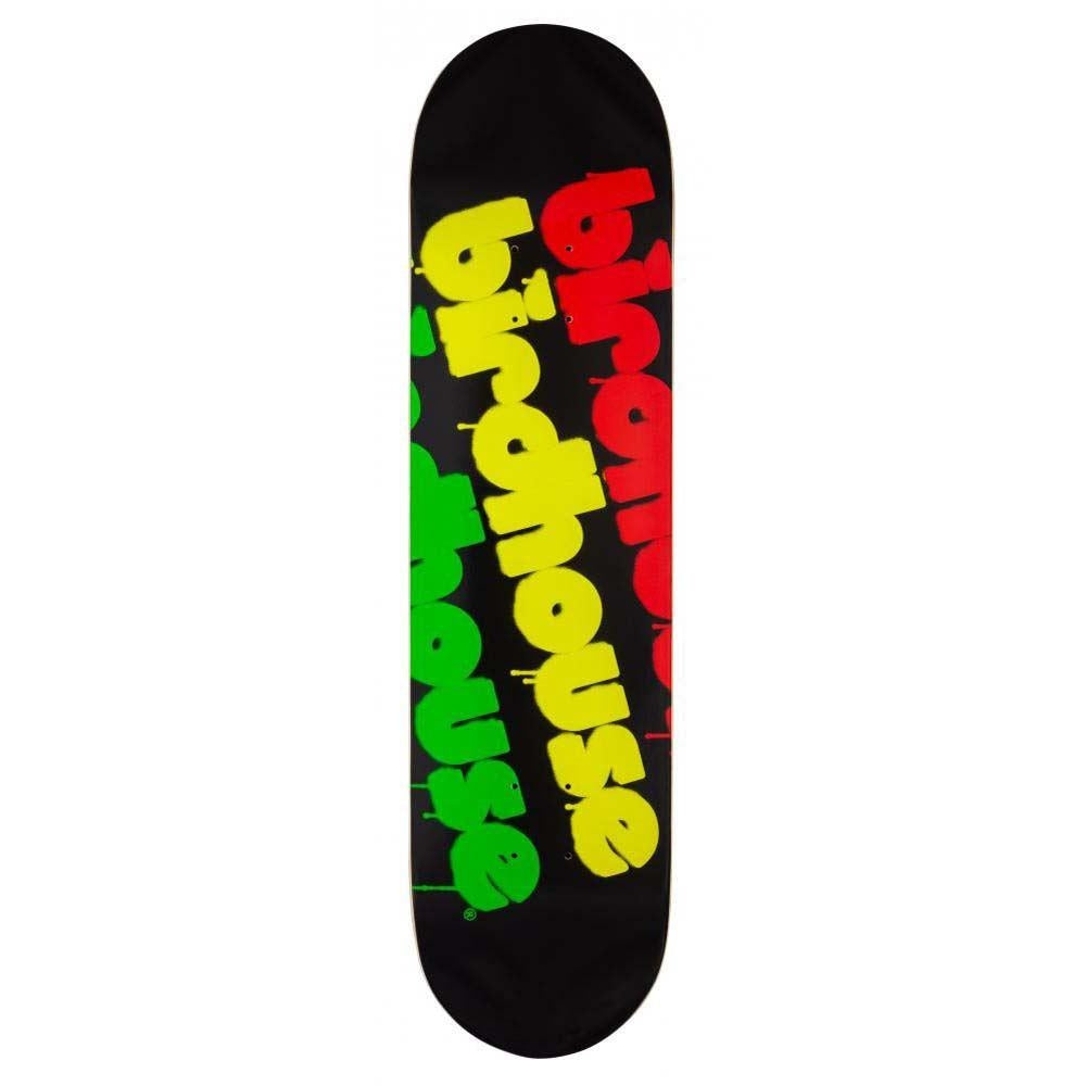 Birdhouse Skateboards Triple Stack Skateboard Deck Rasta 8"