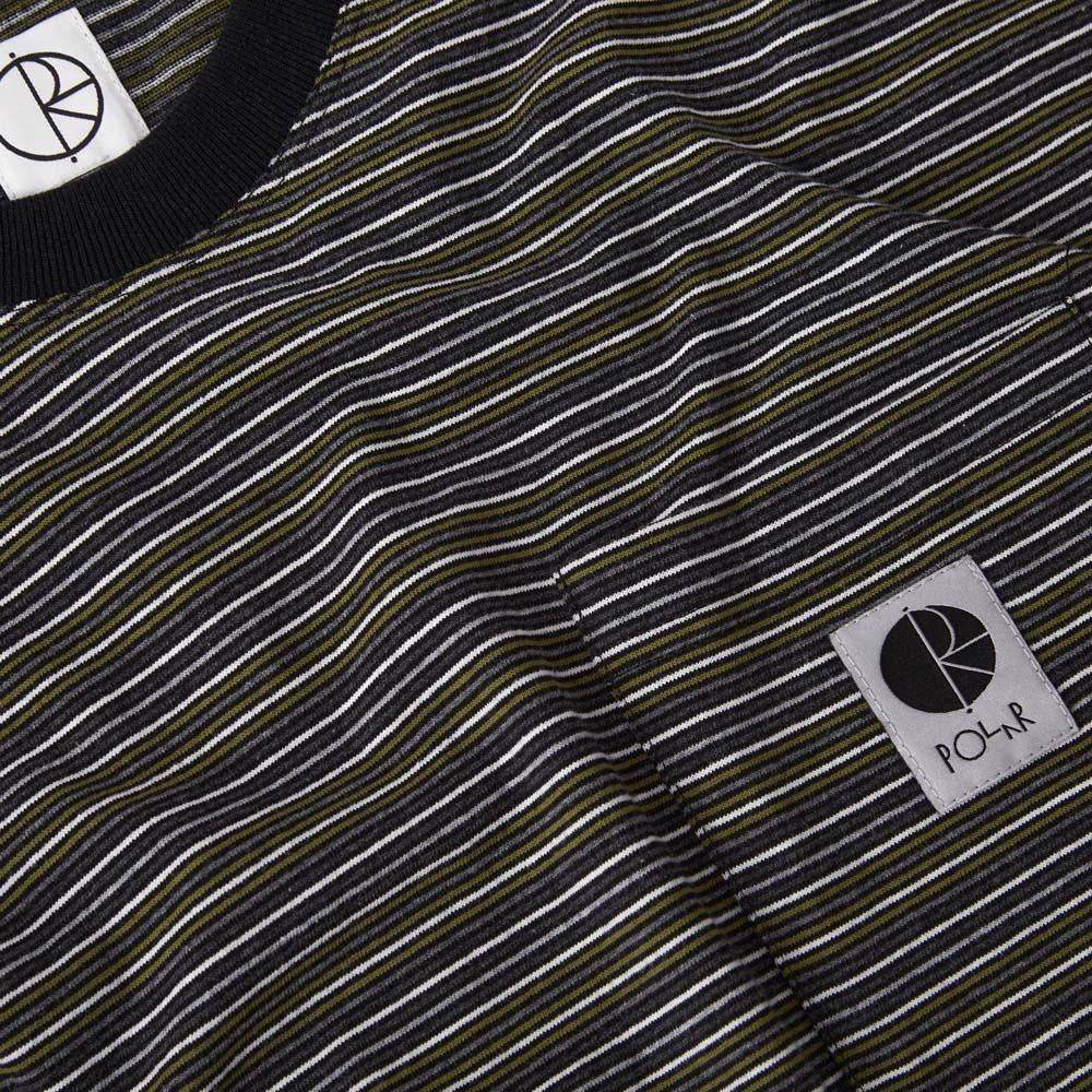 Polar Stripe Pocket T-Shirt Black Green