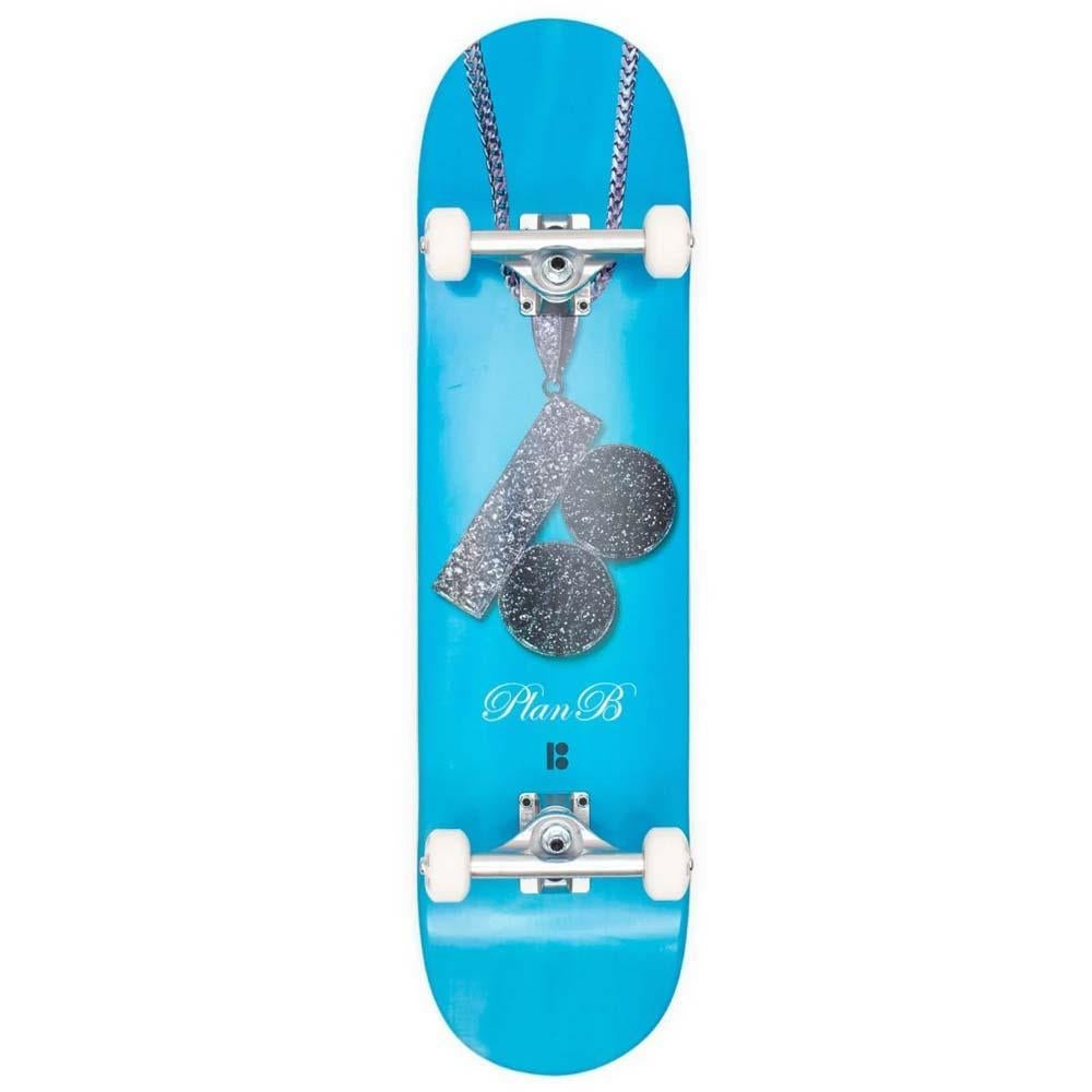 Plan B Team Chain Factory Complete Skateboard Blue 8"