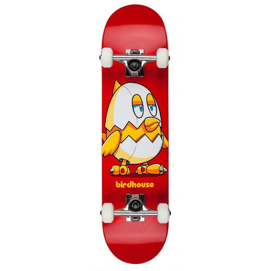 Birdhouse Skateboards Chicken Stage 1 Factory Complete Skateboard Mini Red 7.38"