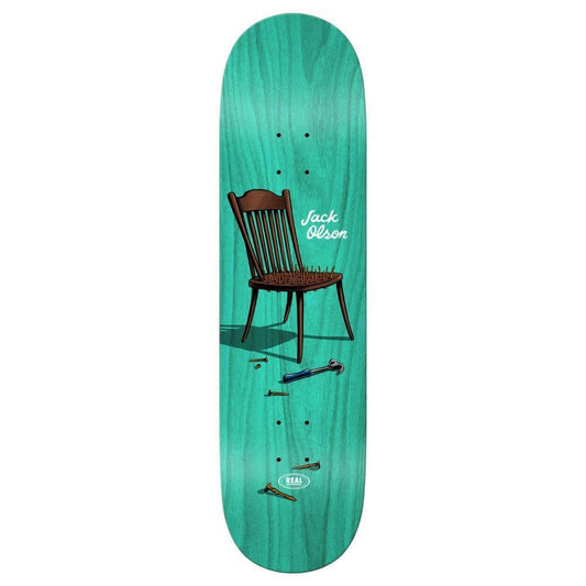 Real Skateboard Deck Jack Jackupuncture Turquoise 8.25"