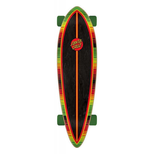 Santa Cruzer Factory Complete Cruiser Skateboard Serape Dot Pintail Multi 33"