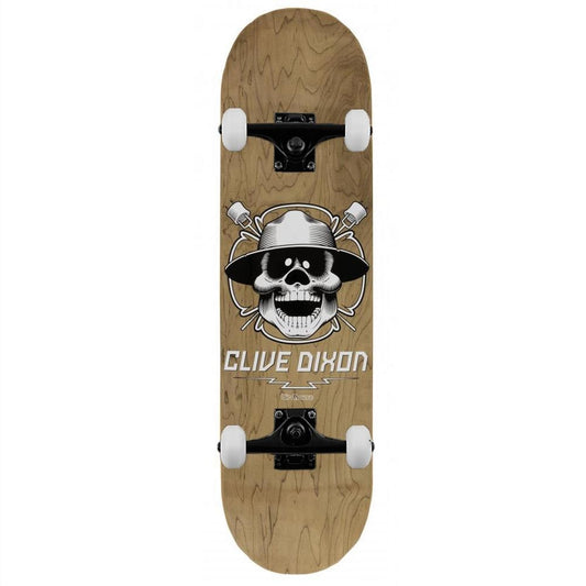 Birdhouse Pro Dixon Skull Complete Skateboard Grey 8.5"