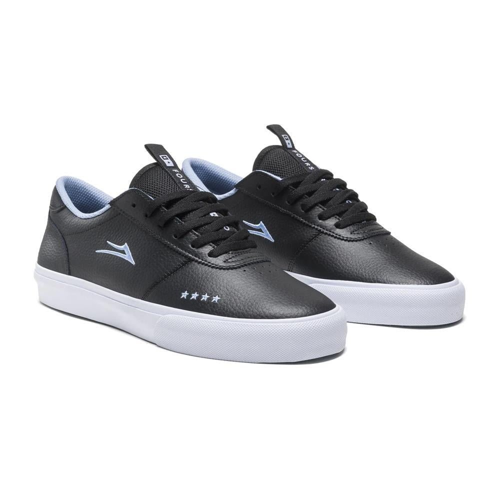 Lakai Manchester Black Pebble Leather Skate Shoes