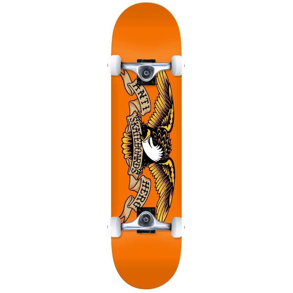 Anti Hero Classic Eagle MD Factory Complete Skateboard Orange 7.75"