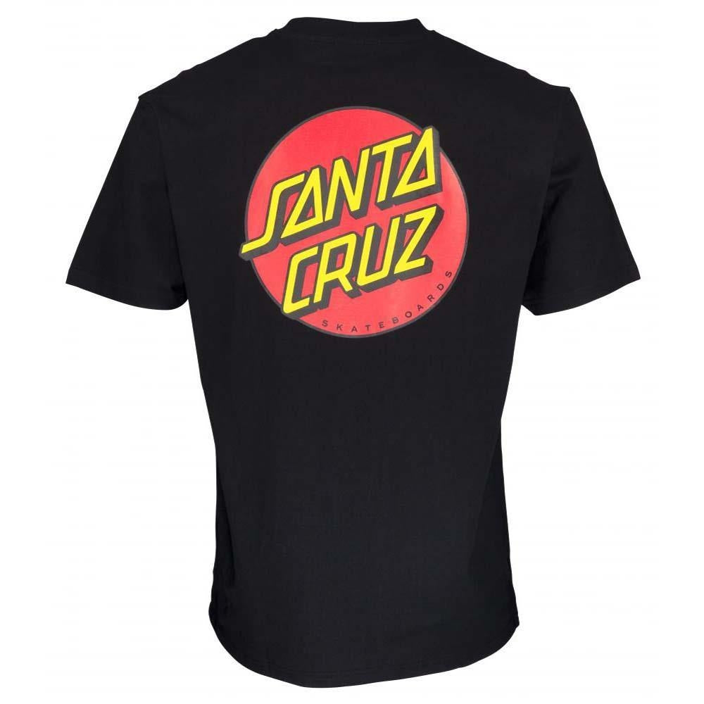 Santa Cruz Classic Dot Chest T-Shirt Black