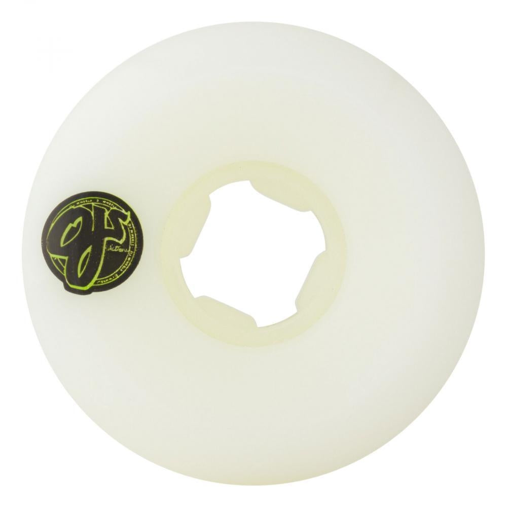 OJ Skateboard Wheels Team Line Hardline 99a White 54mm