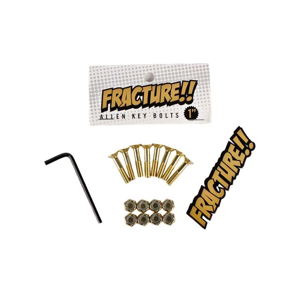 Fracture Skateboards Allen Key Skateboard Bolts Gold 1"