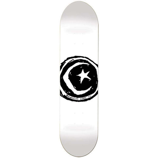 Foundation Skateboards Star & Moon Skateboard Deck White 8.5"